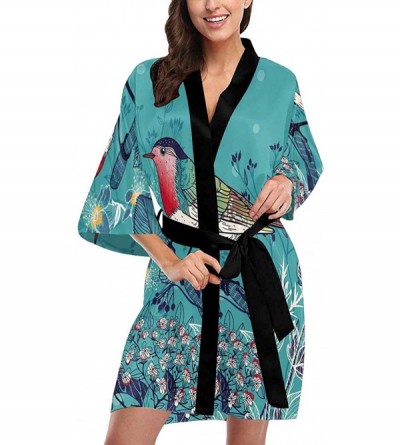 Robes Custom Cartoon Unicorns Pink Dot Women Kimono Robes Beach Cover Up for Parties Wedding (XS-2XL) - Multi 5 - CY194UZDEM3...