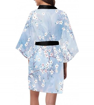 Robes Custom Cartoon Funny Dog Women Kimono Robes Beach Cover Up for Parties Wedding (XS-2XL) - Multi 3 - C0194TED0CW $49.95