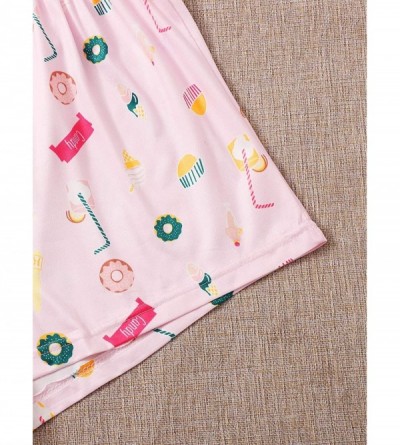 Sets Women's Flamingo Print Cami and Plaid Shorts Pajama Set - Pink Dounts - C4190DUCE77 $25.85