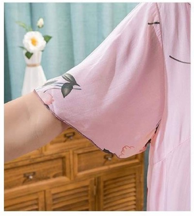 Nightgowns & Sleepshirts Womens Plus-Size Daily Short Sleeve Loose Casual Leisure Sleepwear - As3 - CV1900MME46 $19.28