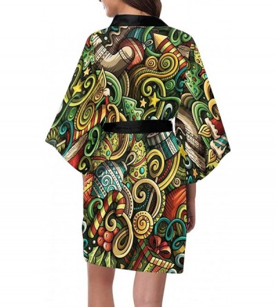 Robes Custom Autumn Festival Women Kimono Robes Beach Cover Up for Parties Wedding (XS-2XL) - Multi 3 - C1194XE2ODG $40.38
