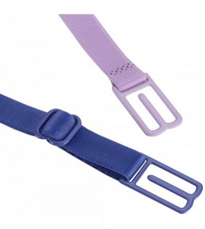 Accessories Women's 5Pcs Non-slip Elastic Bra Strap Holder Clips - Light Purple+blue+light Green+rose Red Straps+1 Clips - CR...