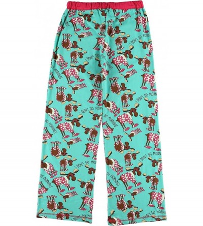 Sets Fitted Pajamas for Women- Cute Pajama Pants and Top Set- Separates - I Don’t Do Mornings Moose Pajama Pants - CB12B1NM8A...