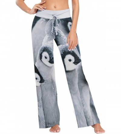 Bottoms Women's Pajama Lounge Pants Cute Duck Casual Stretch Bottoms Pants Wide Leg - Colorful 3 - C41987WTOLI $24.51