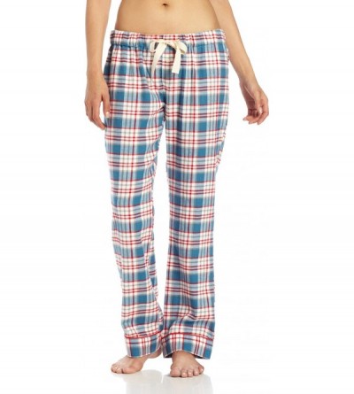 Sets Women's Flannel Pajama Set - Blue/Red - CO11GNAGOJ3 $22.03