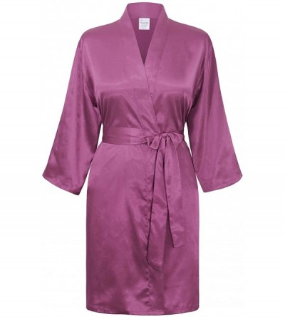 Robes Bridesmaid Robe with Rhinestones- 3/4 Sleeves - Orchid - CR1834CK5IZ $18.95