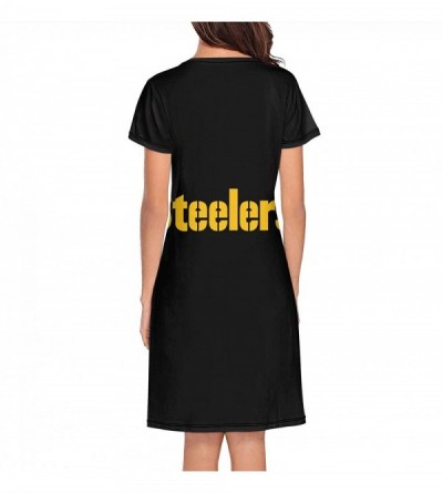 Nightgowns & Sleepshirts Sleep Shirts for Women Girls- Sleepwear Nightgowns Sleep Tee Print Sleep Dress - CT19DEKW7HD $29.05