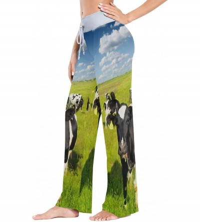 Bottoms Women's Pajama Lounge Pants Casual Stretch Pants Wide Leg - Multi 8 - C8197Y7KG60 $18.33