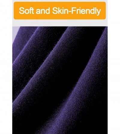 Thermal Underwear Womens Thermal Underwear Set Ultra Warm Lightweight Soft Baselayer - Purple - CX18A8GSYLI $21.19