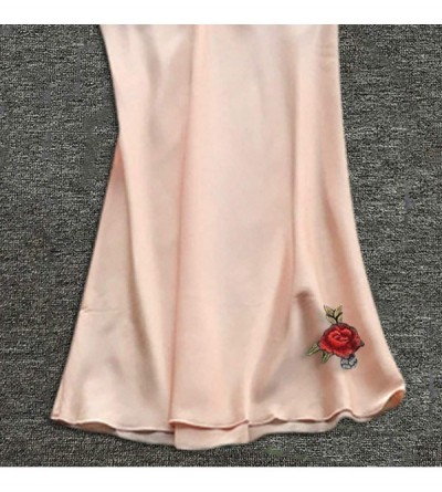 Robes Nightgowns for Women Fashion Lace Silk Satin Sleepwear Sexy V Neck Backless Lingerie Dress Soft Comfy Nightwear B - C01...