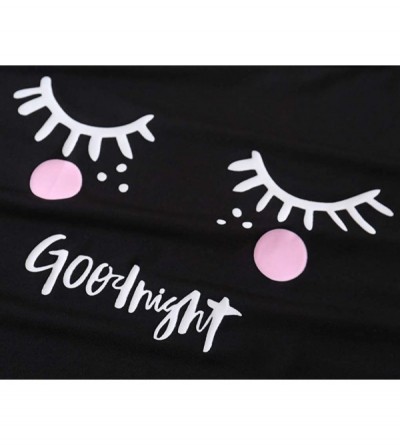 Sets Women's Summer Cute Cartoon Print Top and Pant Pajama Set Lounge Sleepwear - Pink - CJ18HALUI82 $18.78
