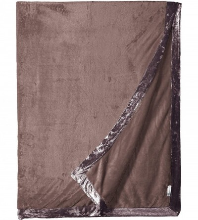 Bottoms Women's Luxe Plush Blanket - Mink - CF180HY5403 $27.41