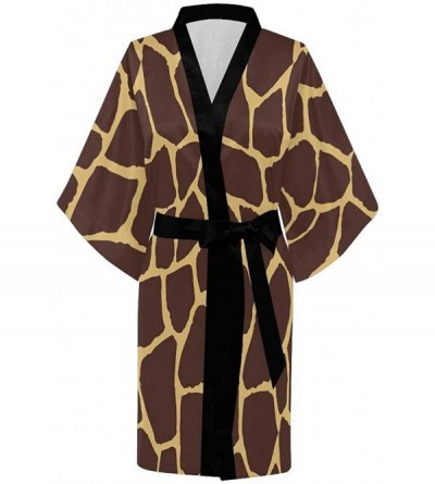 Robes Custom Kawaii Cheerful Cute Pigs Women Kimono Robes Beach Cover Up for Parties Wedding (XS-2XL) - Multi 4 - CZ194WU3HQH...