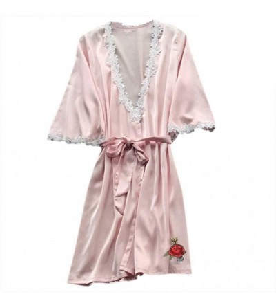 Nightgowns & Sleepshirts Sexy Pajamas for Women Silky Sets- Silk Satins Lace Sleepwear- Dress Robe Shorts & Pants Home Wear C...