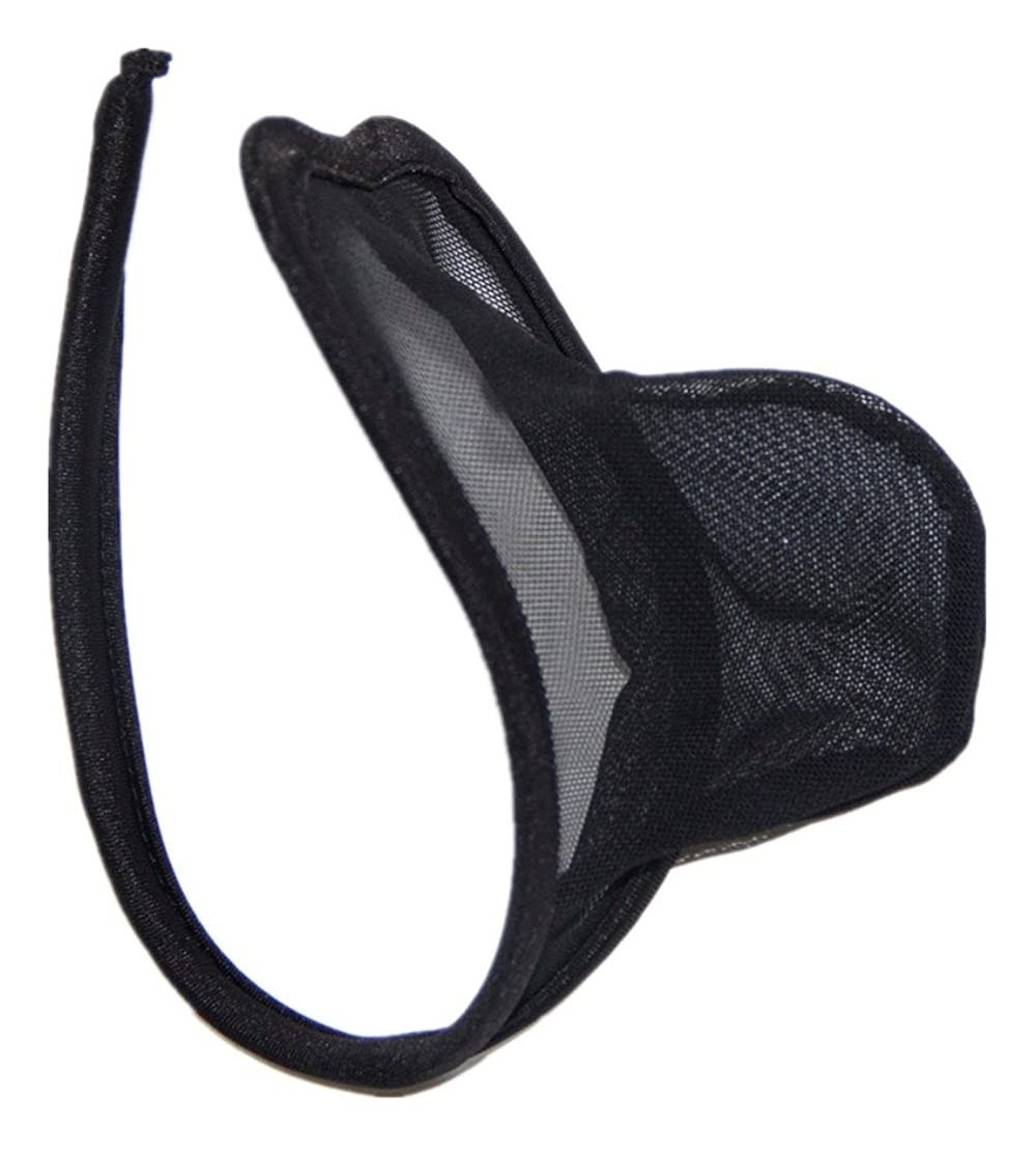 Men's Underwear C-String Panties Multiple C Shape Lingerie G-String - Black  - C412O5M2KV9