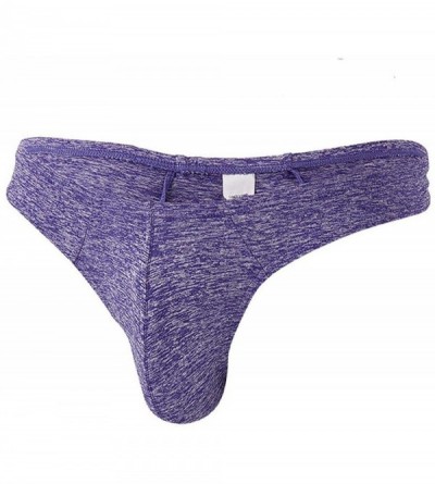 G-Strings & Thongs Men Underwear Underpants Male Panties Thongs and G Strings Calzoncillos Hombre Boxer - Purple - CB198UI2SM...
