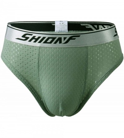 Briefs Men's Underwear Briefs Sports Performance Briefs Mesh Active Underwear Quick Dry Briefs Flyless Brief - 2 Packs-grey G...