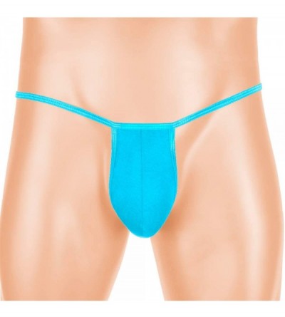 G-Strings & Thongs Men's Underwear Thongs- Sexy Low Waist Comfortable Cotton Bulge Pouch Jockstraps Briefs Underwear Pure Col...