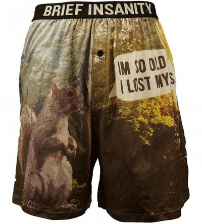 Boxers Boxer Briefs for Men and Women - Animal Squirrel Print Boxer Shorts - Funny- Humorous- Novelty Underwear - CI18REQCDRZ...