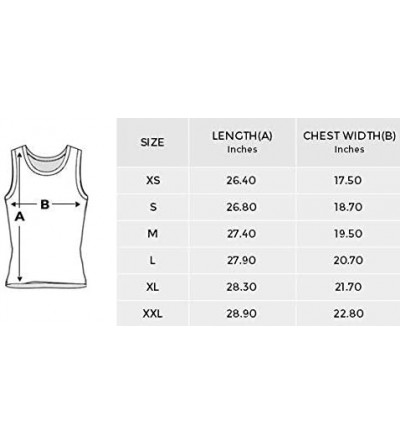 Undershirts Men's Muscle Gym Workout Training Sleeveless Tank Top Love Heart Florals - Multi1 - CK19COA87S3 $25.58