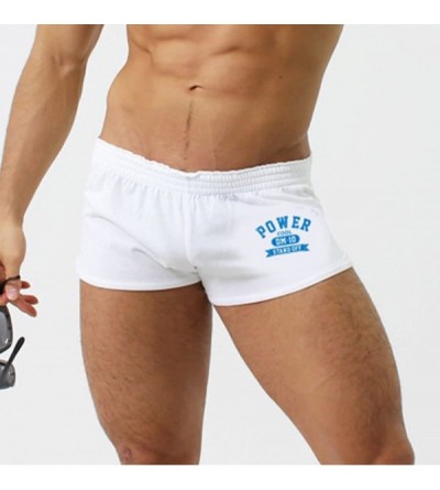 Boxer Briefs Men's Underwear Boxer Trunks Sexy Low Rise Cut Fashion Sports Style - Green - CT184HZ0TI4 $11.89