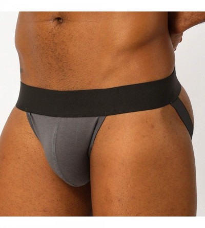 G-Strings & Thongs 2019 Men Jocks Male Sexy Underwear Cueca String Ventilate Bikini Mesh G Strings Man Thongs BP.01 - Black -...
