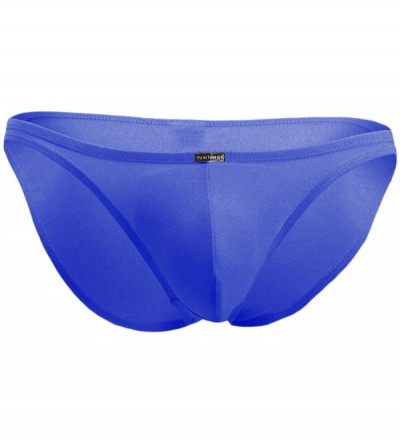 Briefs Men's Bodybuilding Posing Trunks Bikini Briefs Comfort Pouch Underwear - Blue - CJ1887835S5 $7.98