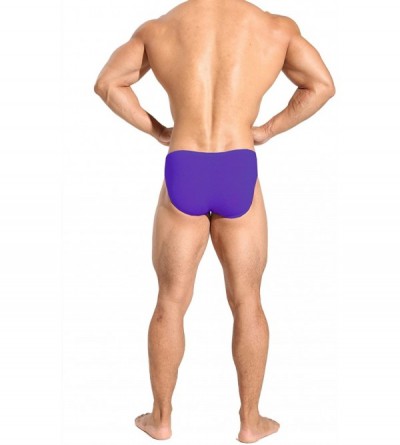 Briefs Men's Bodybuilding Posing Trunks Bikini Briefs Comfort Pouch Underwear - Blue - CJ1887835S5 $7.98
