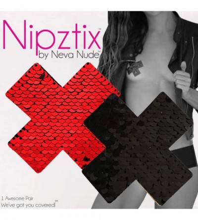 Accessories Flip and Sparkle Sequin X Nipztix Pasties Nipple Covers Medical Grade Adhesive Waterproof Made in USA - Sookie Re...
