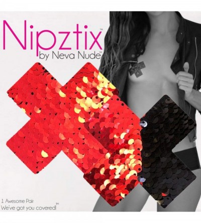 Accessories Flip and Sparkle Sequin X Nipztix Pasties Nipple Covers Medical Grade Adhesive Waterproof Made in USA - Sookie Re...