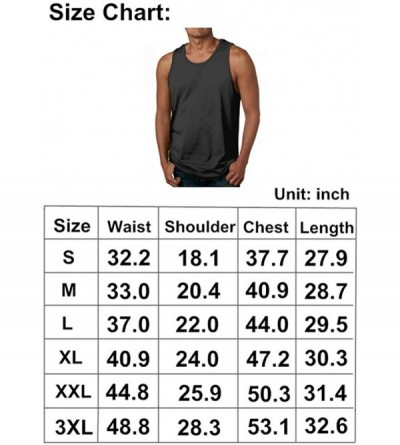 Undershirts Hetalia Mens Tank Top Cotton Sleeveless T-Shirts Casual Workout Muscle Athletic Vest Undershirts Black - White - ...