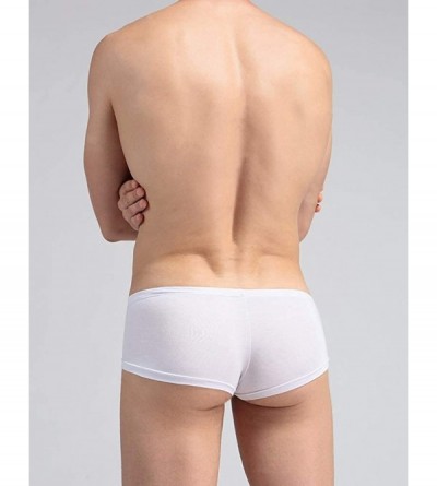 Boxer Briefs Men's Underwear Elephant Nose Separate Pouches Underwear - White - CA18AZLN0ID $9.18