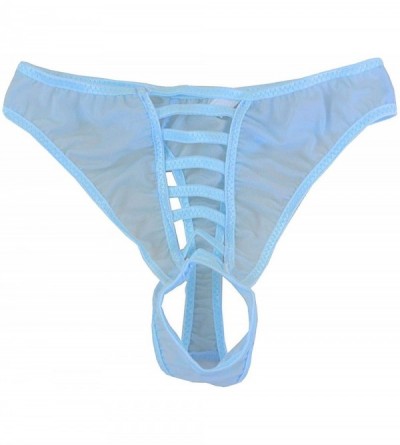 Briefs Sexy Full Lace S Men Underwear Lingerie Briefs Breathable Slip Male Panties Underpants - Black - CN19E7D20D5 $27.82