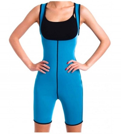 Accessories Womens Fitness Corset Sport Body Shaper Vest Shapeware Trainer Workout Jumpsuit - Blue - CF1908DZYA8 $32.92
