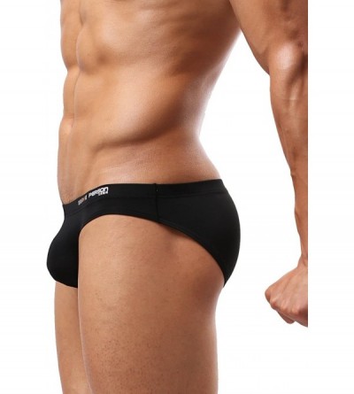 Briefs Fashion Sports Underwear Low Waist Stretchy Bikinis Soft Microfiber Briefs 1129 - Black / Blue / Rose - CS18IMQZCI8 $2...