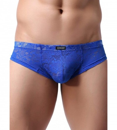 G-Strings & Thongs Men's Cheeky Boxer Briefs Sexy Thong Underwear - 6 Pack - CB18M9TZACK $22.78