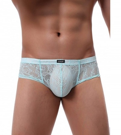 G-Strings & Thongs Men's Cheeky Thong Underwear Brazilian Back Mens Under Panties Sexy Lace Boxer Briefs - 3 Pack - C2192476R...