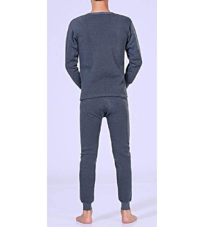 Thermal Underwear Men's Ultra Soft Thermal Underwear Long Johns Set - 2 - C6194CMQGS5 $25.30