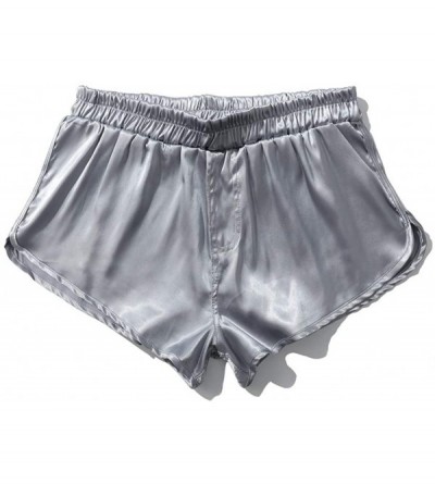 Boxer Briefs Men's Boxer Briefs Pajama Casual Household Home Shorts Pants Hot Underwear Underpant - Gray - C71942QLLZ4 $13.49