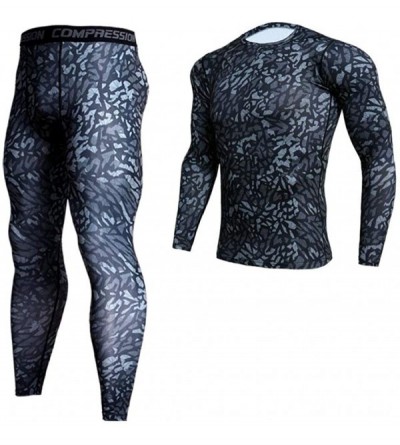 Thermal Underwear Mens Thermal Underwear Set Winter Hunting Gear Sport Long Johns Base Layer Bottom and Top - Coral Red - CU1...