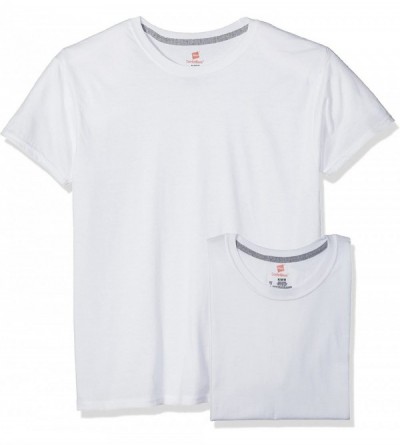 Undershirts Men's 4-Pack Comfortblend Crew with FreshIQ - White - CF1895WENX6 $51.24