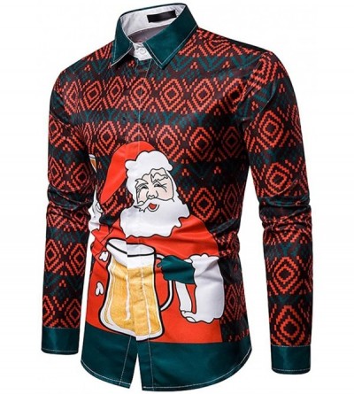 Shapewear Men Ugly Christmas Sweatshirt Funny Design Pullover Sweater for Xmas Holiday Party - Red-c - C418A4QA7E8 $37.29