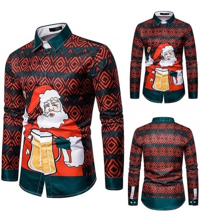 Shapewear Men Ugly Christmas Sweatshirt Funny Design Pullover Sweater for Xmas Holiday Party - Red-c - C418A4QA7E8 $23.13