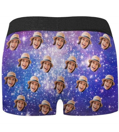 Boxer Briefs Personalized Face on Stars Galaxy Men's Funny Face Boxer Shorts Underpants Briefs with Photo - Color1 - CF193QK5...