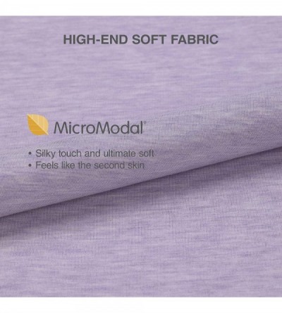 Trunks Men's Underwear Soft Micro Modal Comfort Fit Separate Pouch Trunks 3 Pack - Light Blue/Light Gray/Light Purple - CH18S...
