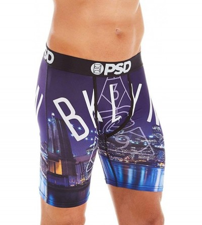 Boxer Briefs Underwear Men's Stretch Wide Band Boxer Brief Underwear Bottom - Basketball - Black / Kyrie Irving Brooklyn - C0...