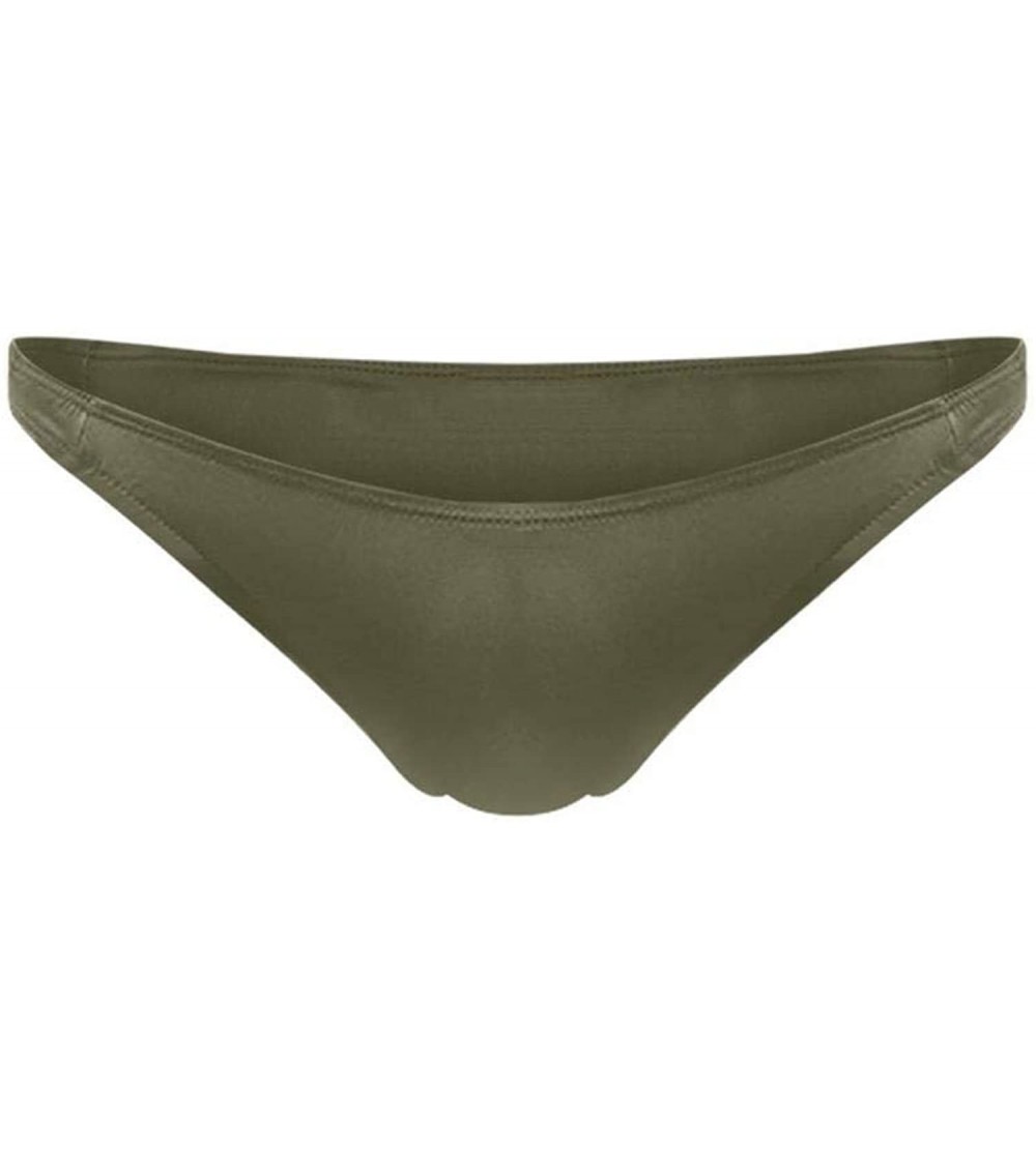 G-Strings & Thongs Nylon Men Underwear Thongs G Strings Solid Spandex Boxers Sexy SeamlG-Strings - Army Green - CJ198UOARLI $...