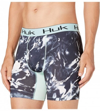 Boxer Briefs Men's Elements Performance Brief | Dry Fit Boxers in Mossy Oak Camo - Hydro Blackwater - C318I2096R3 $29.98