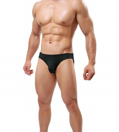 Briefs Men's Supersoft Modal Briefs Low Rise Lightweight Underwear - 3 Black - CO18HYHC94W $17.25