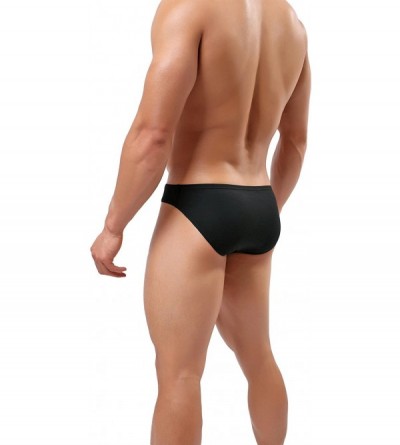 Briefs Men's Supersoft Modal Briefs Low Rise Lightweight Underwear - 3 Black - CO18HYHC94W $17.25